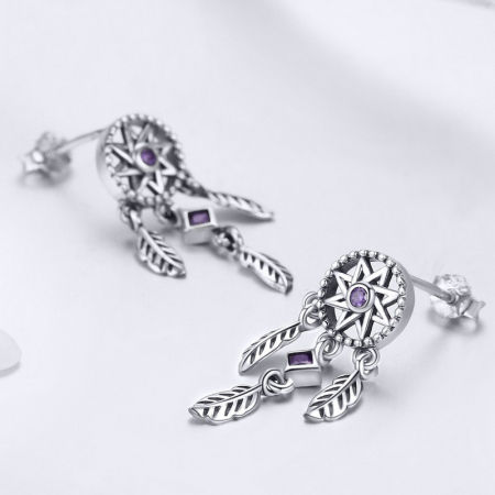 Cercei argint Dream catcher [3]