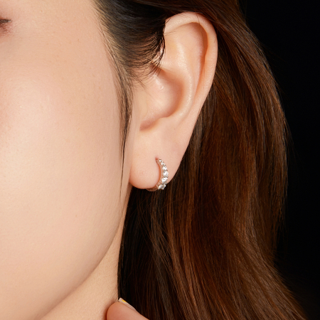 Cercei argint Elegance cu Moissanite [8]