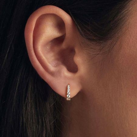 Cercei argint Elegance cu Moissanite [4]