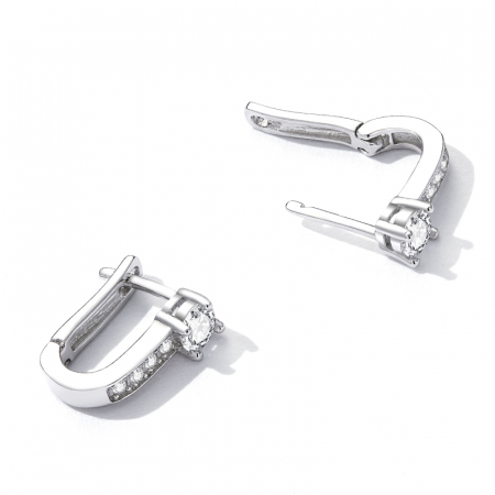 Cercei argint eleganti cu zirconii [2]