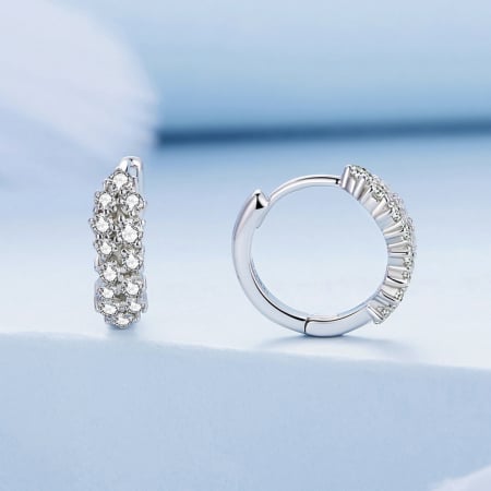 Cercei argint Exquisite cu zirconii [1]