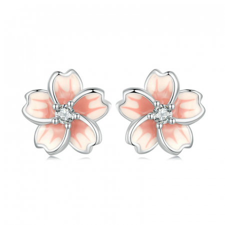 Cercei argint floare de cires [7]