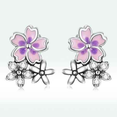 Cercei argint flori delicate [5]