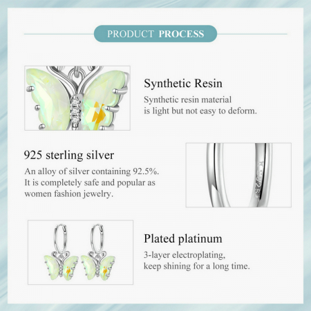 Cercei argint fluture simfonie [12]