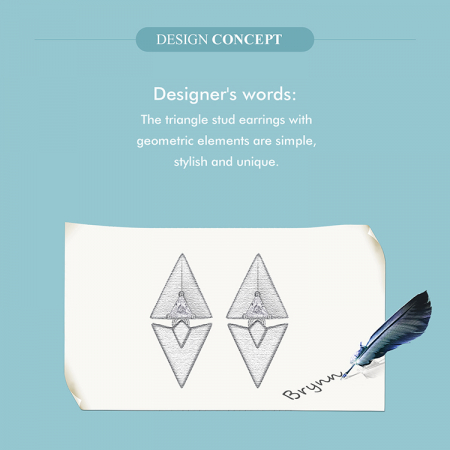 Cercei argint geometrici [12]