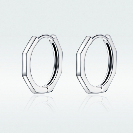 Cercei argint hexagonali [2]