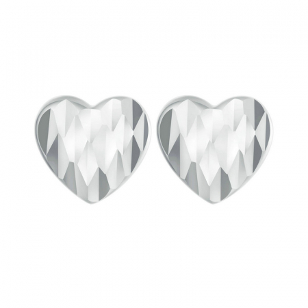 Cercei argint in forma de inima