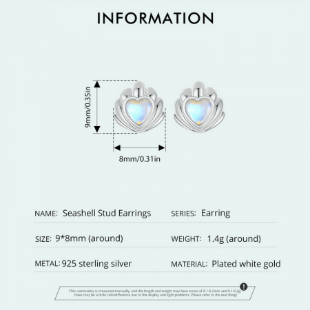 Cercei argint in forma de scoica [8]