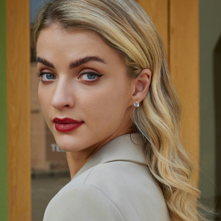 Cercei argint in forma de scoica [1]