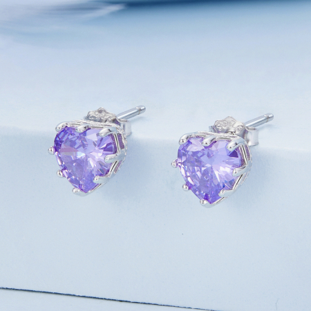 Cercei argint inimioare [5]