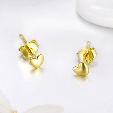 Cercei argint inimioare 4 mm [3]