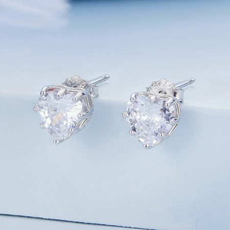 Cercei argint inimioare [4]