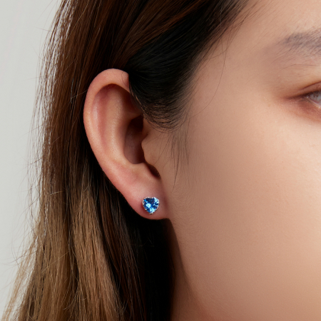 Cercei argint inimioare albastre [1]