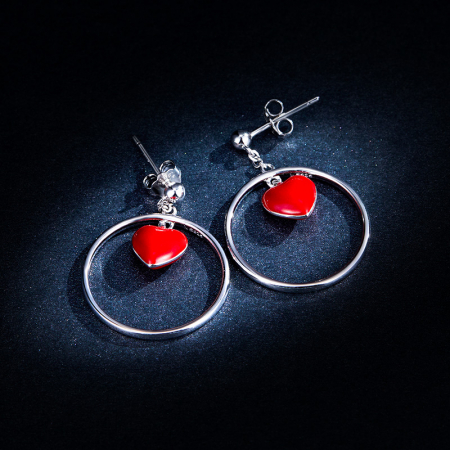 Cercei argint inimioare si cercuri [3]