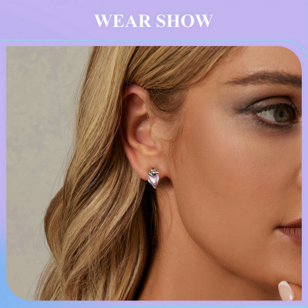 Cercei argint inimioare cu unicorni [14]