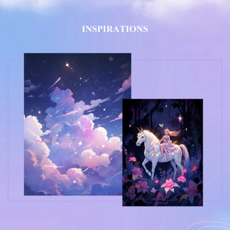 Cercei argint inimioare cu unicorni [8]