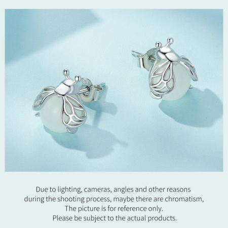 Cercei argint licurici fosforescenti [13]