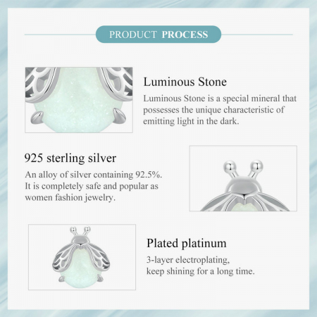 Cercei argint licurici fosforescenti [11]