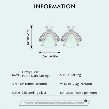 Cercei argint licurici fosforescenti [9]
