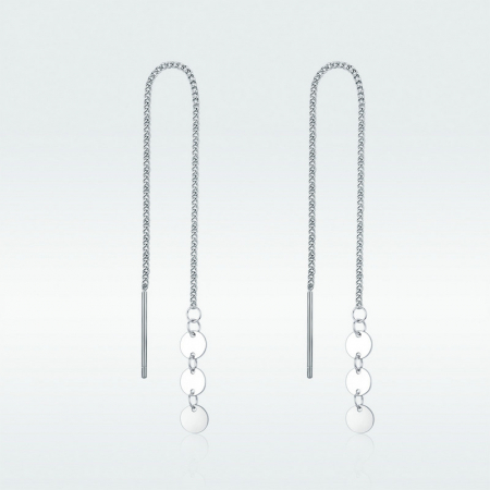 Cercei argint lungi cu paiete [7]