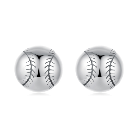 Cercei argint Minge de Baseball