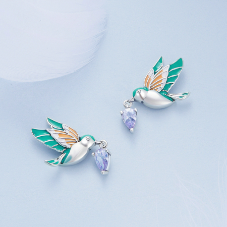 Cercei argint pasari colibri [5]