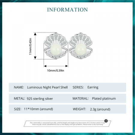 Cercei argint perle luminoase [10]