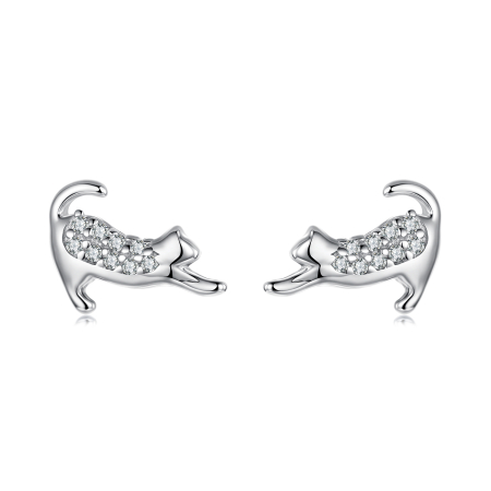 Cercei argint pisicute