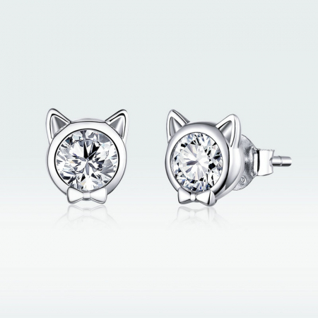 Cercei argint pisicute jucause [7]