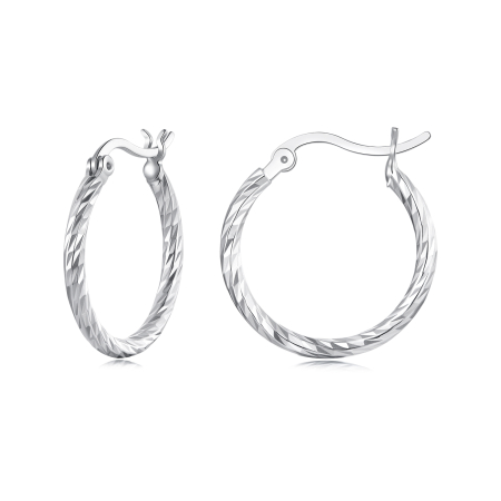 Cercei argint rasuciti