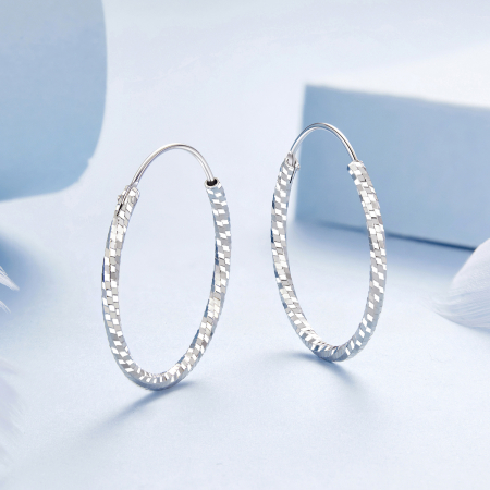 Cercei argint rasuciti Disco [4]