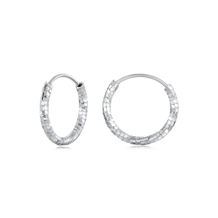 Cercei argint rasuciti Disco