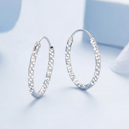 Cercei argint rasuciti Disco [4]