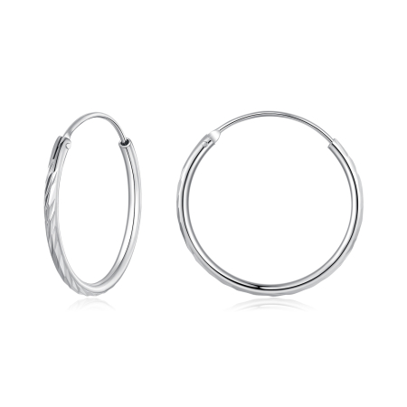 Cercei argint rotunzi