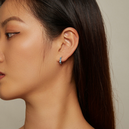 Cercei argint rotunzi albastrul cerului [1]