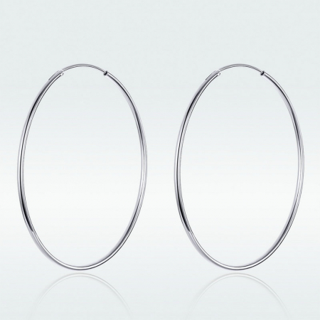 Cercei argint rotunzi cu diametrul de 5 cm [1]