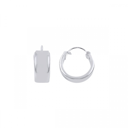 Cercei argint rotunzi de 14 mm