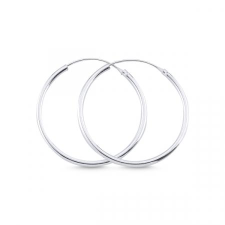 Cercei argint rotunzi de 25 mm [0]