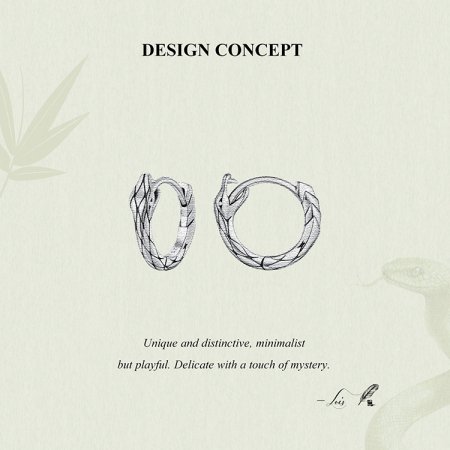 Cercei argint rotunzi sarpe [14]