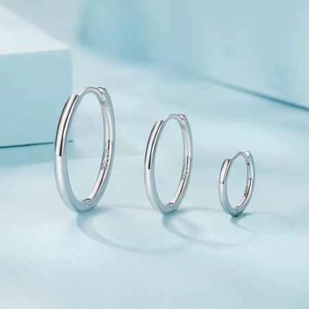 Cercei argint rotunzi simpli [11]