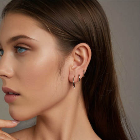 Cercei argint rotunzi simpli [20]