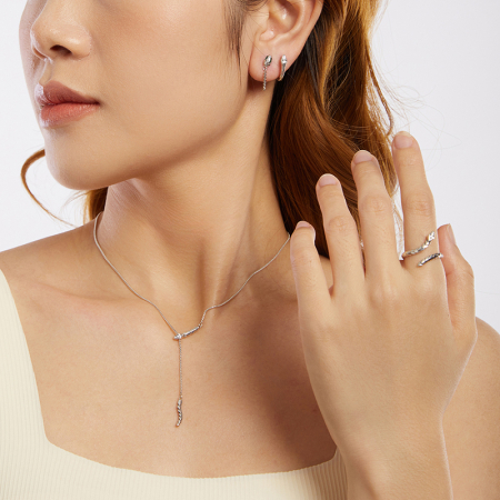 Cercei argint sarpe cu zirconii [23]