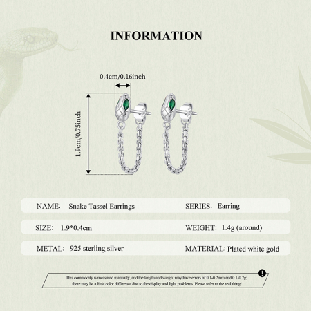 Cercei argint sarpe cu zirconii [12]