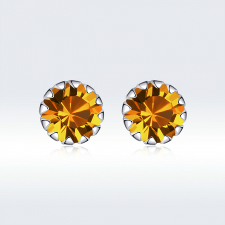 Cercei argint simpli cu zirconiu [4]