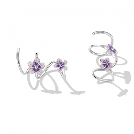 Cercei argint sirag de flori [2]