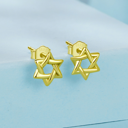 Cercei argint Steaua lui David [2]