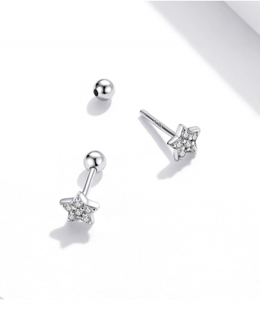 Cercei argint stelute cu zirconii [11]