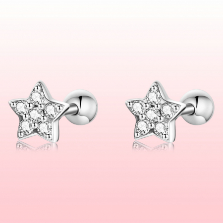 Cercei argint stelute cu zirconii [14]
