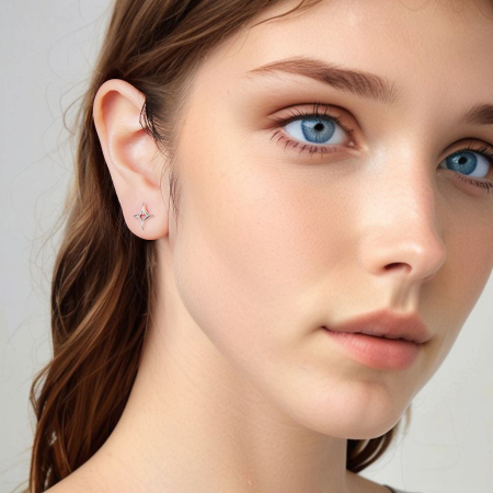 Cercei argint stelute [5]