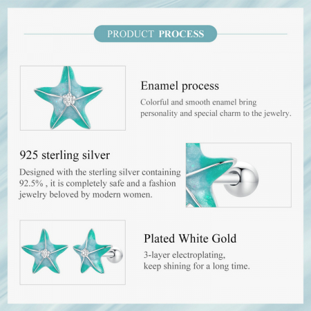 Cercei argint stelute de mare [10]